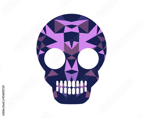 Skull Halloween Horror Festive Illustration Silhouette