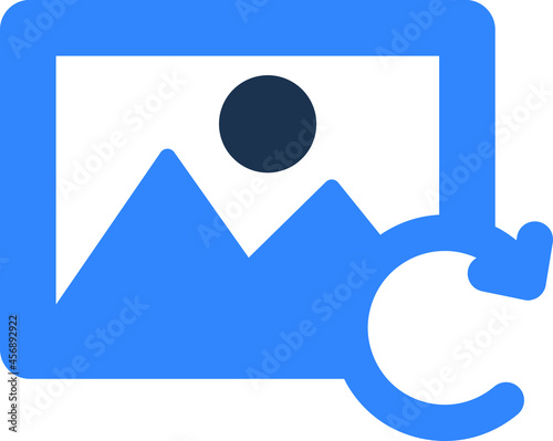 Image restore Isolated Vector icon which can easily modify or edit

