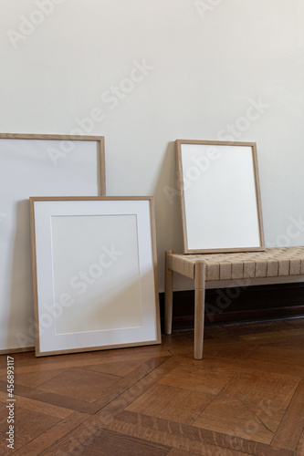 Bright and natural Mockup Frames Art Gallery minimal © Mareike Böhmer