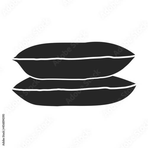 Agriculture bag of flour vector icon.Black vector icon isolated on white background agriculture bag of flour.