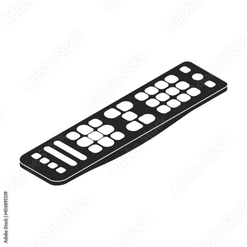 Remote control vector icon. Black vector icon isolated on white background remote control.