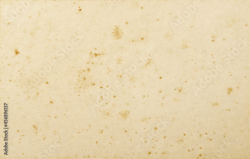 background of empty stained old paper, top view