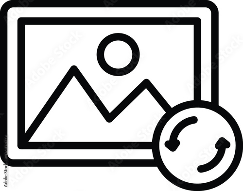 Gallery restore Isolated Vector icon which can easily modify or edit

