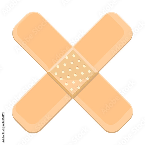 Bandage vector cartoon icon. Vector illustration bandage on white background. Isolated cartoon illustration icon of band .