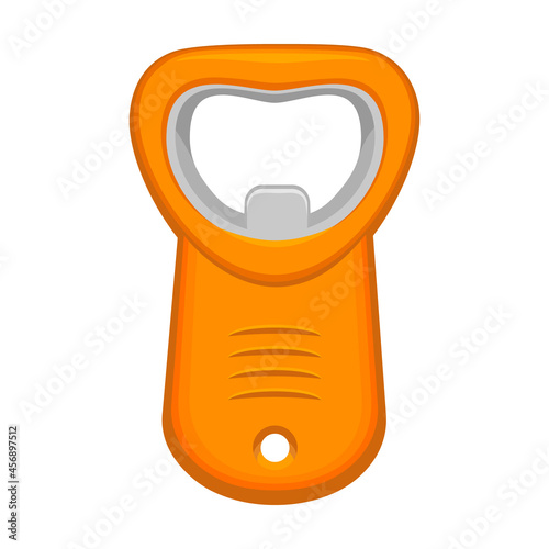 Bottle opener vector cartoon icon. Vector illustration corkscrew on white background. Isolated cartoon illustration icon of bottle opener .