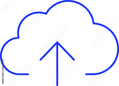 Cloud uploading Isolated Vector icon which can easily modify or edit© BinikSol