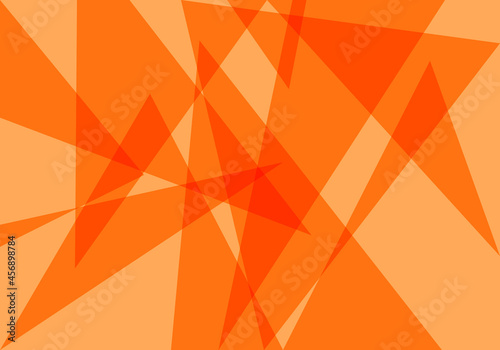 Fondo otoñal de triángulos transparentes naranjas.