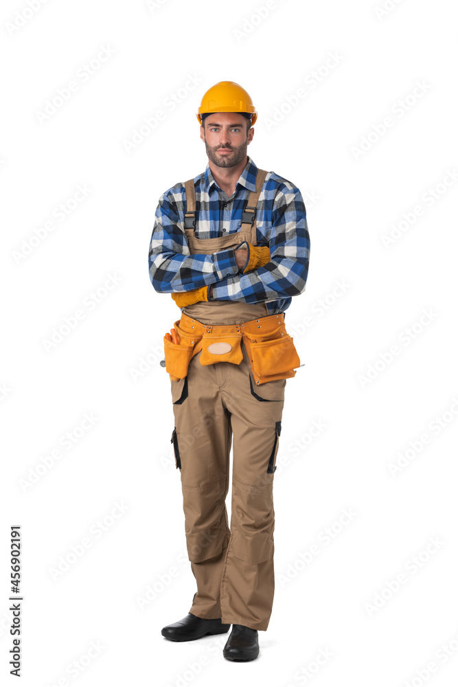 Construction Worker on White Construction Worker on White