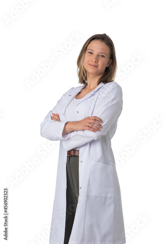 Doctor woman with arms crossed