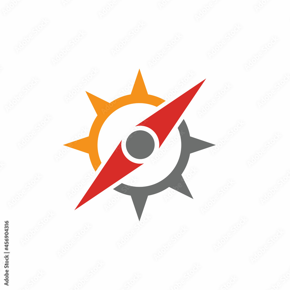 Compass icon Vector Illustration design Logo template Compass icon Vector Illustration design Logo template