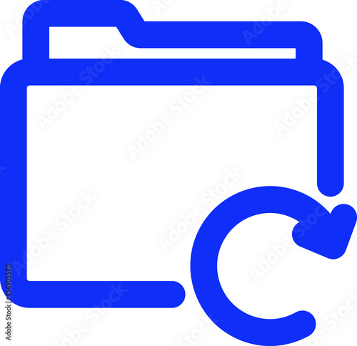 Folder restore Isolated Vector icon which can easily modify or edit

