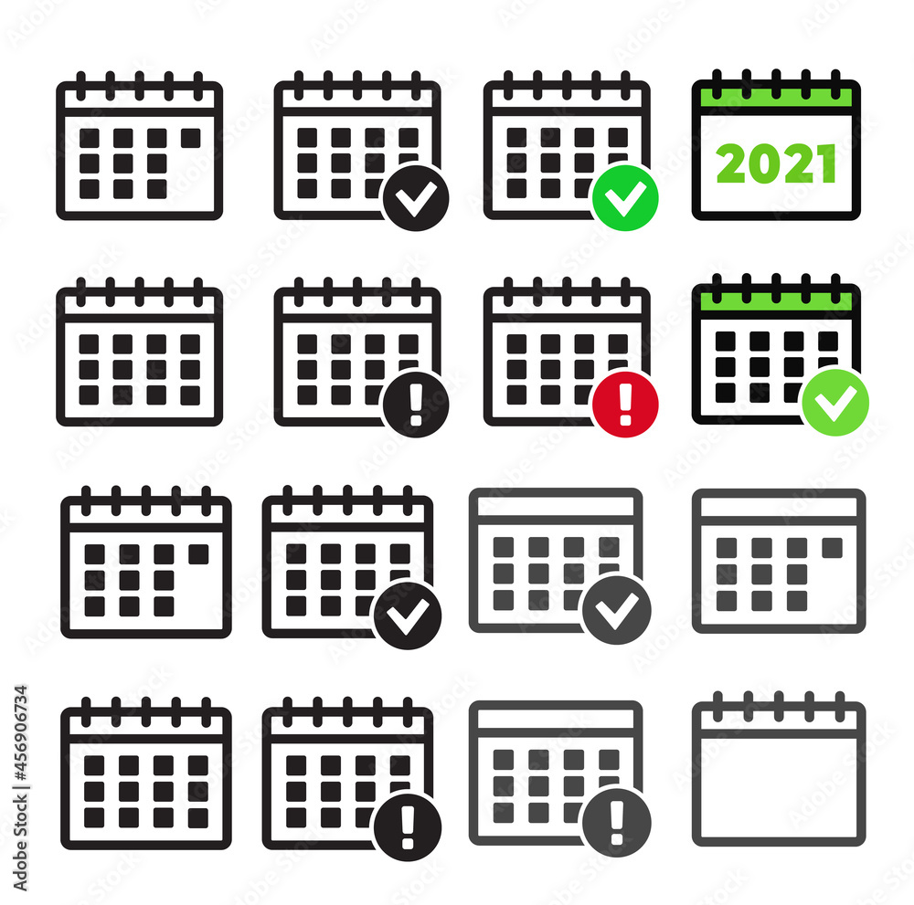 Calendar Icons. Event add delete progress Calendar Icons. Event add delete progress