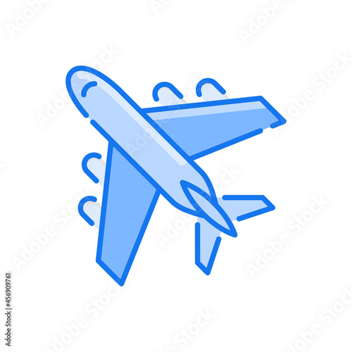 ship vector blue colours icon style illustration. Eps 10 file
