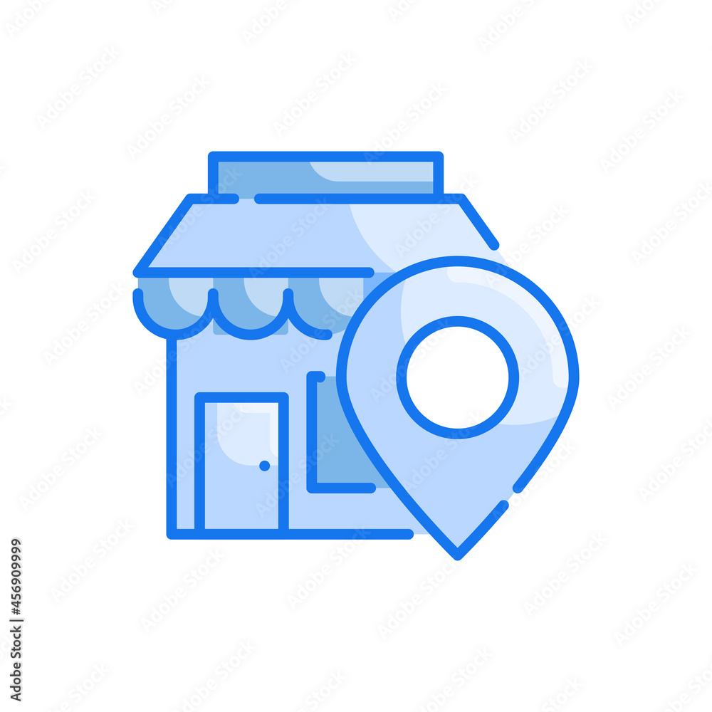 Store vector blue colours icon style illustration. Eps 10 file Store vector blue colours icon style illustration. Eps 10 file