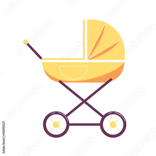 Baby carriage. Baby stroller vector illustration cartoon