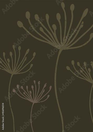 Template  background  background for any inscription  announcement  invitation. Using autumn paraphernalia  leaves  branches  grass