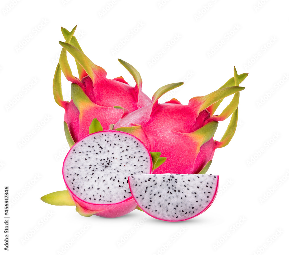 Dragon fruits isolated on white background Dragon fruits isolated on white background