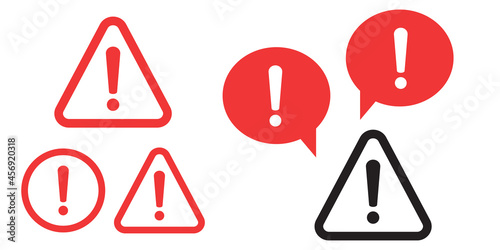 Danger sign design. Caution error icon.