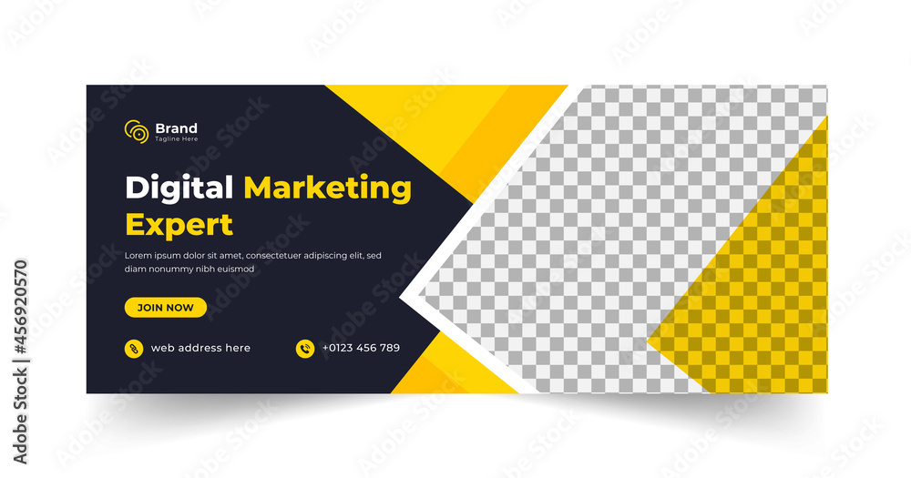 Digital marketing expert web banner template Digital marketing expert web banner template
