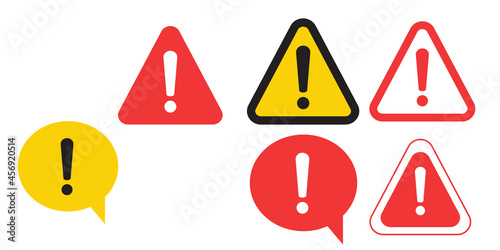 Danger sign design. Caution error icon.