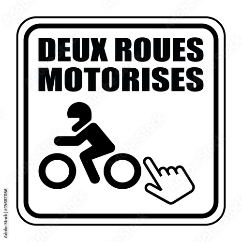 Logo deux roues motorisés.
