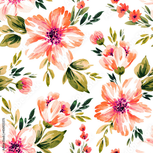 Seamless floral pattern. Fabric and packaging design.