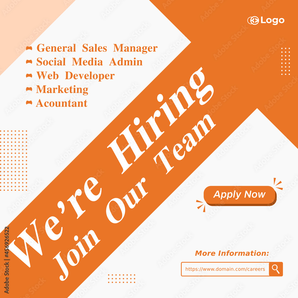 Recruitment Advertising Template Recruitment Poster Job Hiring Poster Social Media Banner