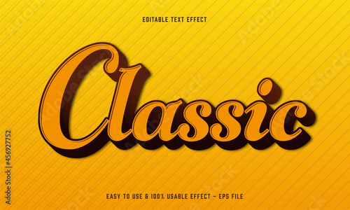 classic editable text effect template with abstract style use for business brand and company logo