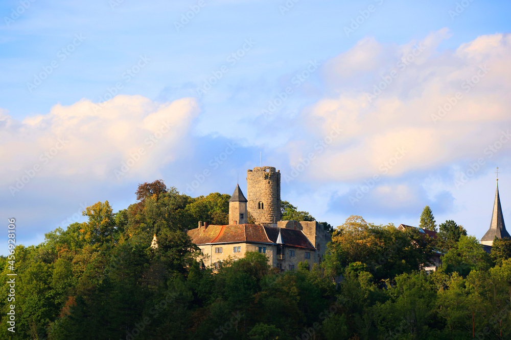 The medieval Castle Krautheim, Hohenlohe, Baden-Württemberg in Germany The medieval Castle Krautheim, Hohenlohe, Baden-Württemberg in Germany