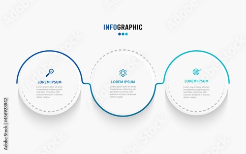 Business data visualization. Process chart. Abstract elements of graph, diagram with steps, options, parts or processes. Vector business template for presentation. Creative concept for infographic.