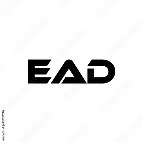 EAD letter logo design with white background in illustrator, vector logo modern alphabet font overlap style. calligraphy designs for logo, Poster, Invitation, etc.