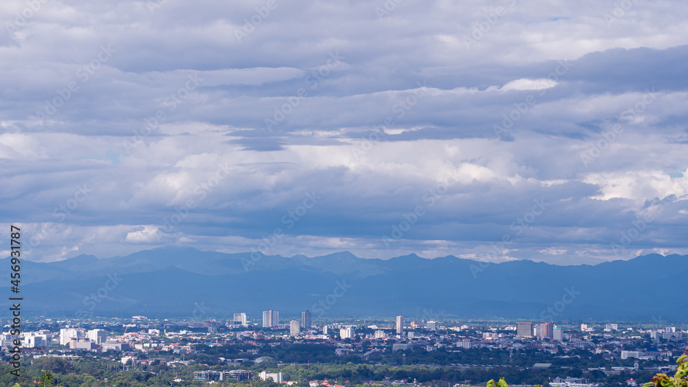A view from a high point overlooking the clouds and the belly of Chiang Mai, Thailand. A view from a high point overlooking the clouds and the belly of Chiang Mai, Thailand.