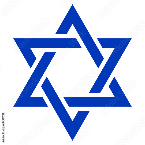 Star of David. Shield of David. Jewish star. Israel emblem.