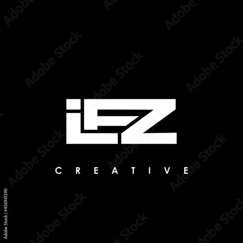 IEZ Letter Initial Logo Design Template Vector Illustration