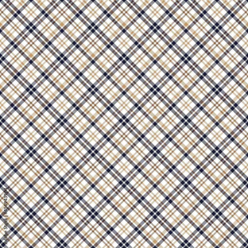 Brown Diagonal Plaid Tartan textured Seamless Pattern Design Brown Diagonal Plaid Tartan textured Seamless Pattern Design