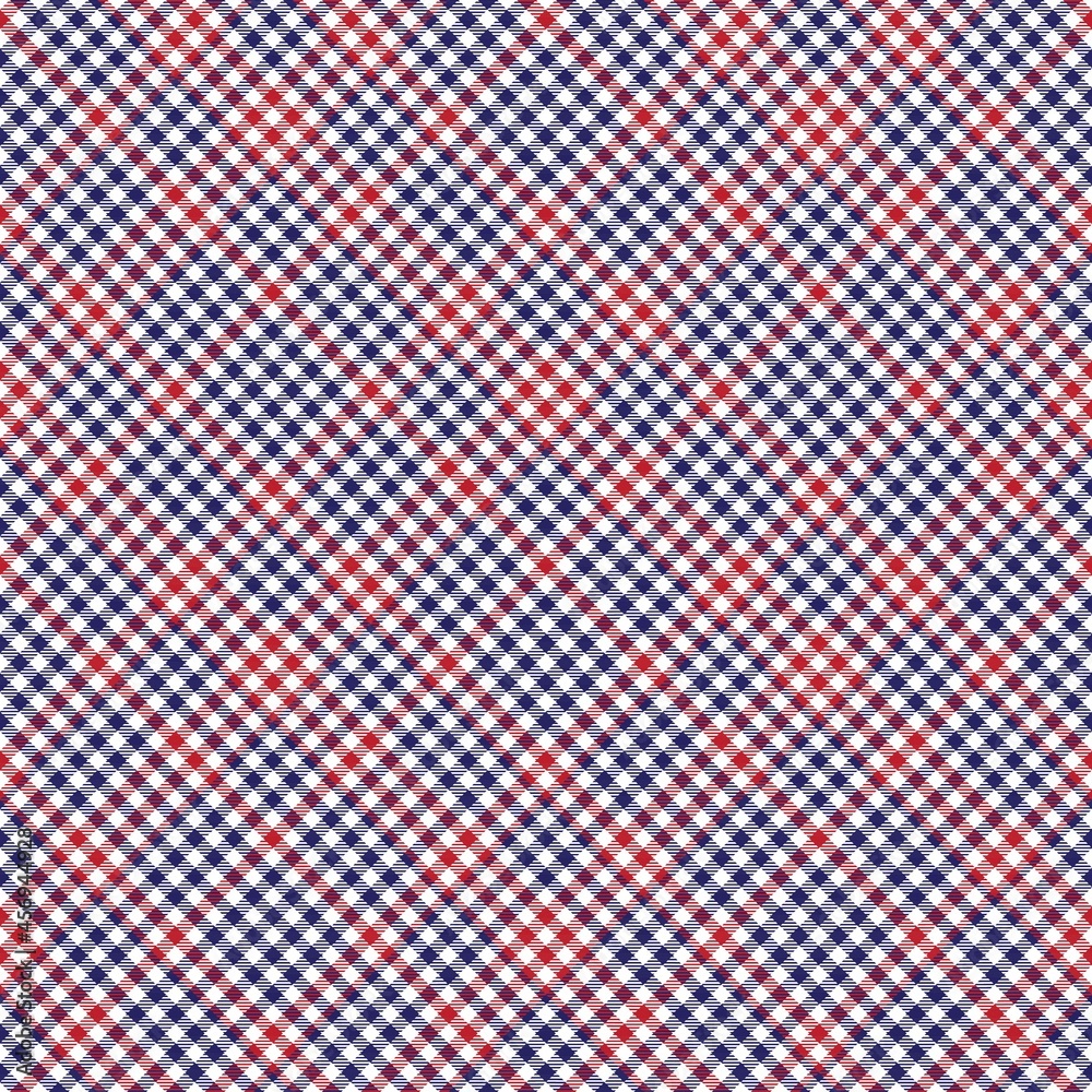 Red Navy Diagonal Plaid Tartan textured Seamless Pattern Design Red Navy Diagonal Plaid Tartan textured Seamless Pattern Design