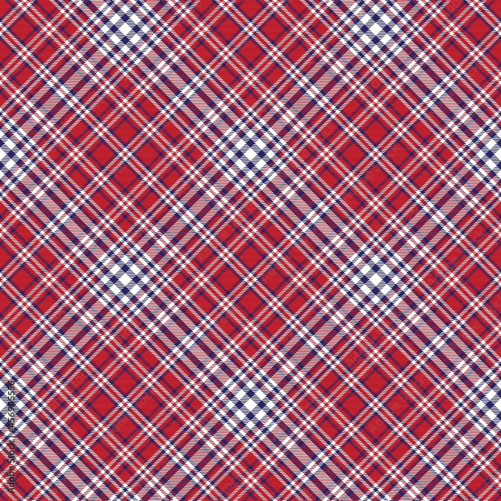 Red Navy Diagonal Plaid Tartan textured Seamless Pattern Design Red Navy Diagonal Plaid Tartan textured Seamless Pattern Design