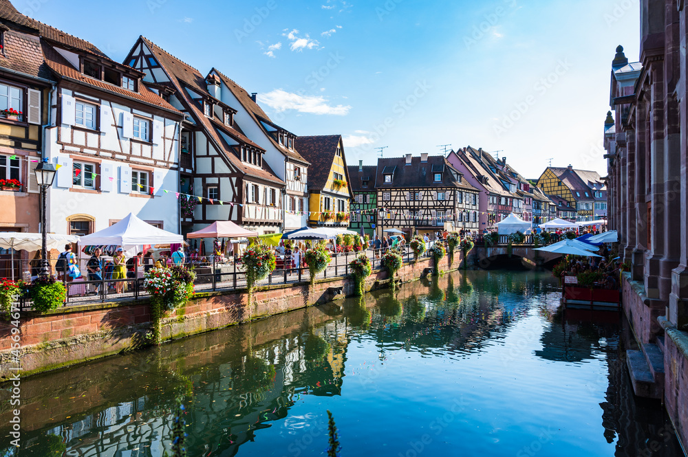 Historische Altstadt von Colmar im Elsaß - Frankreich