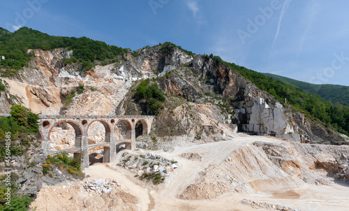 Marmorsteinbruch in Carrara Italien