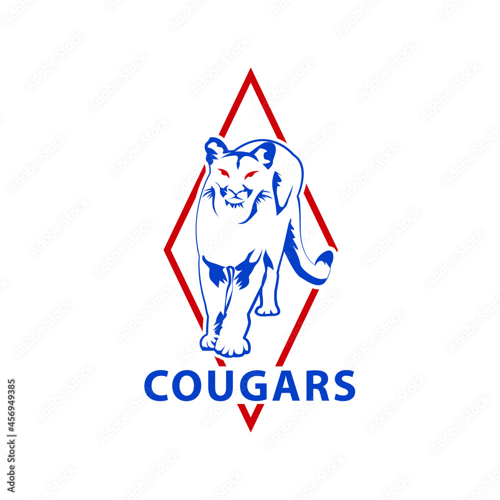 Obraz premium Illustration Vector Graphic of Cougar logo design