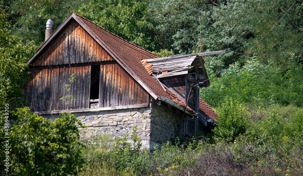 Old rustic house in the hills, Balaton Lake, Hungary Old rustic house in the hills, Balaton Lake, Hungary