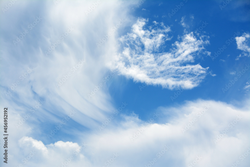 Different and beautiful clouds in the blue sky. Different and beautiful clouds in the blue sky.
