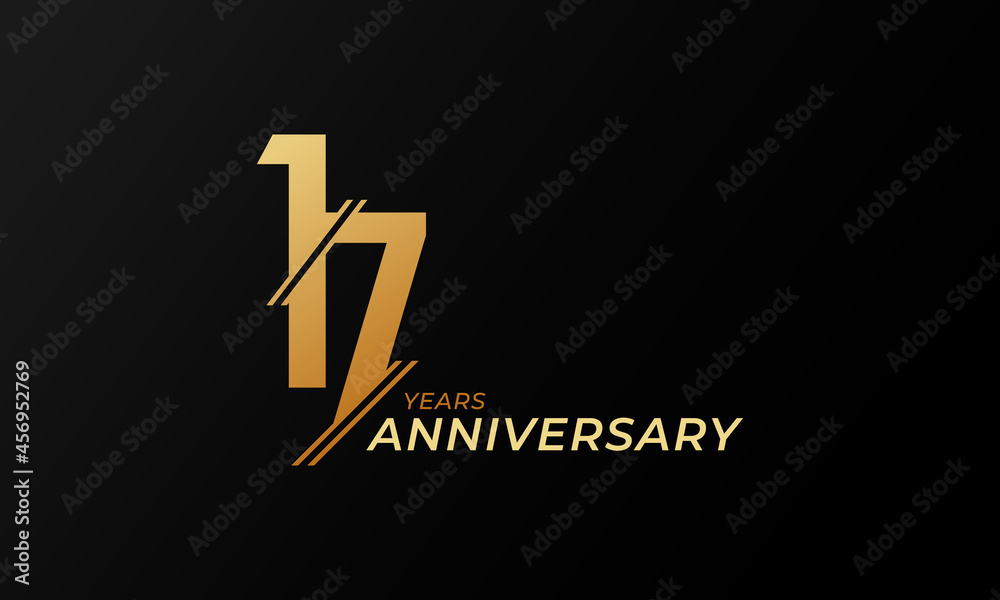 17 Year Anniversary Celebration Vector. Happy Anniversary Greeting Celebrates Template Design Illustration 17 Year Anniversary Celebration Vector. Happy Anniversary Greeting Celebrates Template Design Illustration