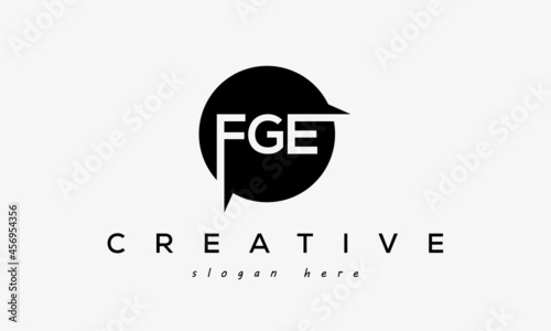 FGE creative circle letters logo design victor photo