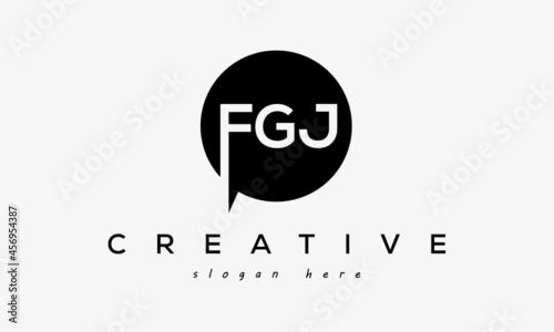 FGJ creative circle letters logo design victor photo