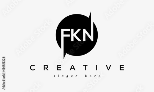 FKN creative circle letters logo design victor photo