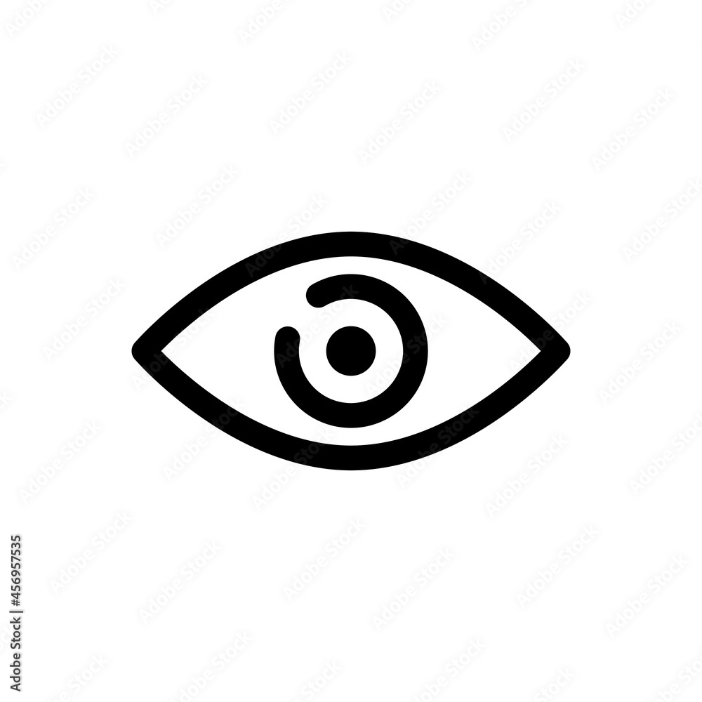 Eye icon vector. optic illustration sign. open symbol. see logo. Eye icon vector. optic illustration sign. open symbol. see logo.