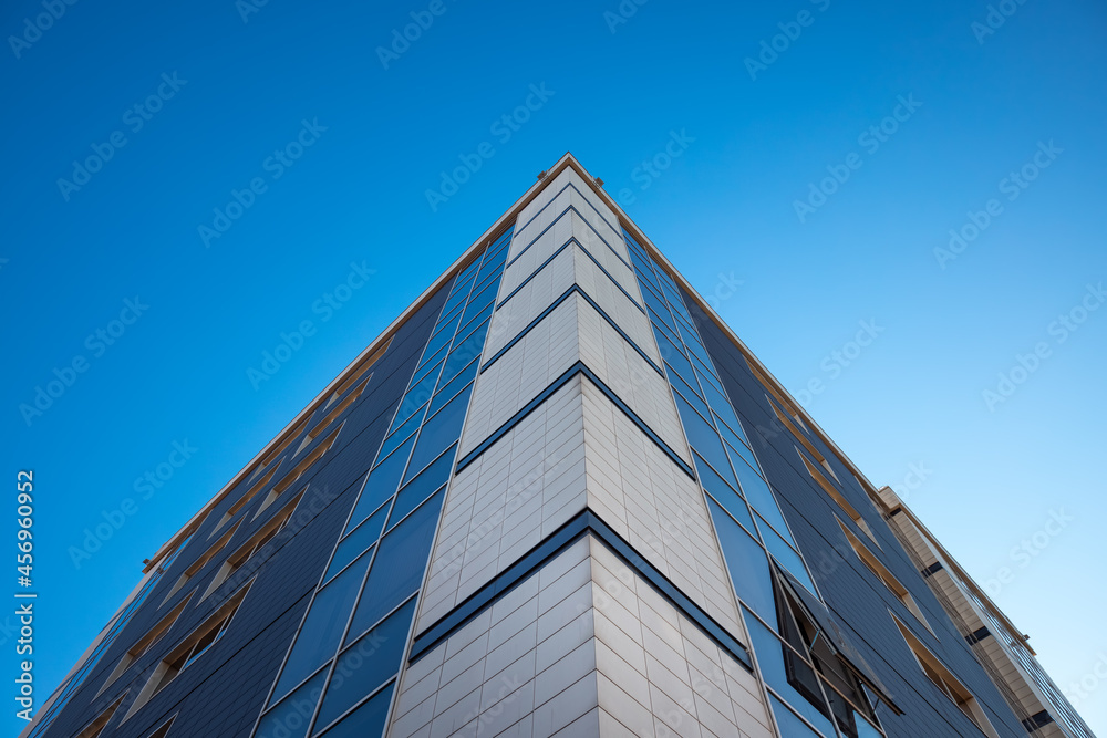 Architecture details Modern Building Glass facade Business background Architecture details Modern Building Glass facade Business background