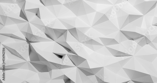 Fototapeta Naklejka Na Ścianę i Meble -  3d rendering. Polygon Abstract Polygonal Geometric Triangle Background