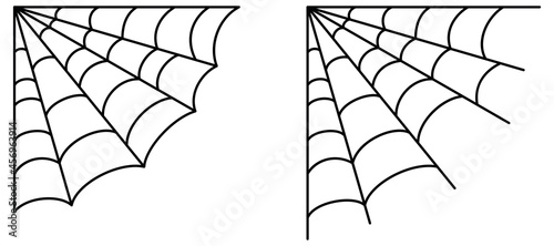 Corner Spider Web Clipart Set